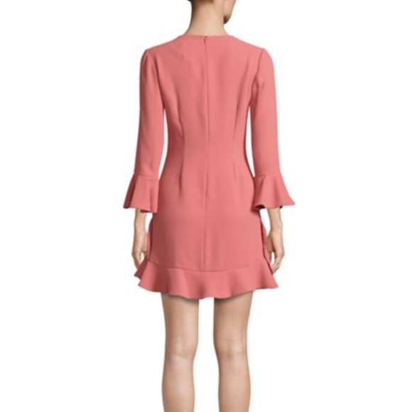 Jill Stuart Ruffled Bell Sleeve Dress - Rosewood - Picture 2 of 3